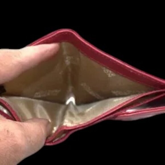 Kenneth Cole Reaction Billfold Wallet Pink Envelope Style - Picture 8 of 12